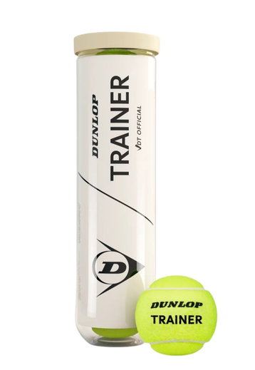 Dunlop Tennis Balls Trainer VDT Official Can of 4